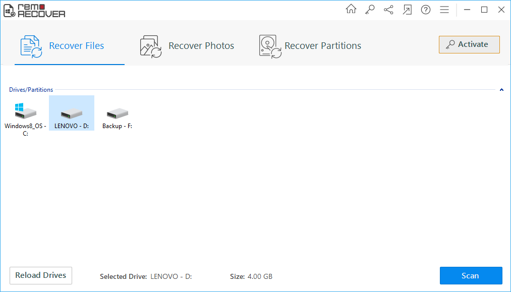 Office File Recovery - Select Recovery Mode