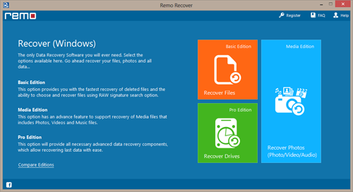 Recover Lost DBX Files - Main Window